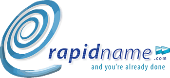 rapidname's original logo, used 2007-2016